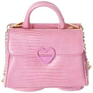 Betsey Johnson Mauve Heart SatchelCross Body Photo's don't show how Pretty it is